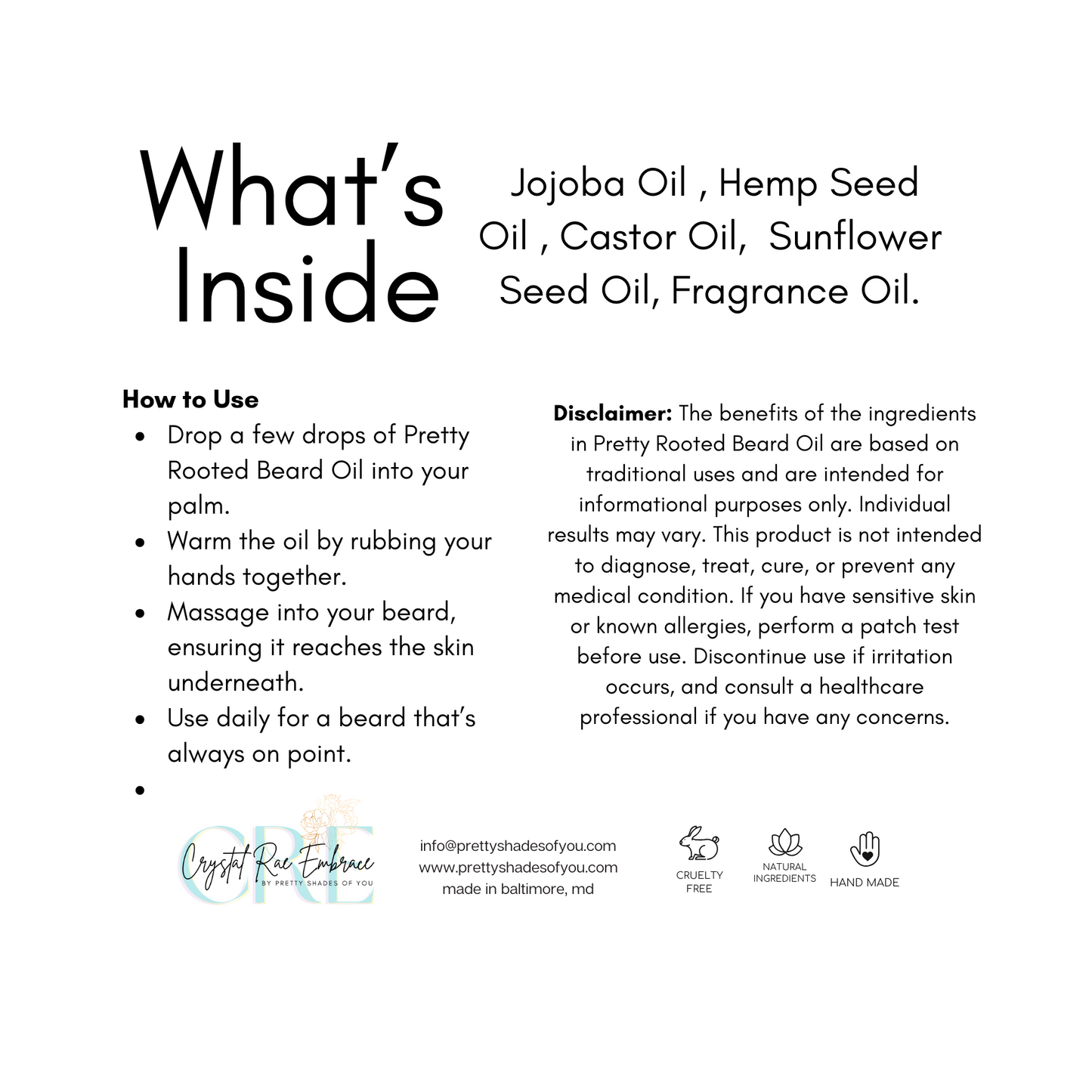 Pretty Rooted Beard Oil