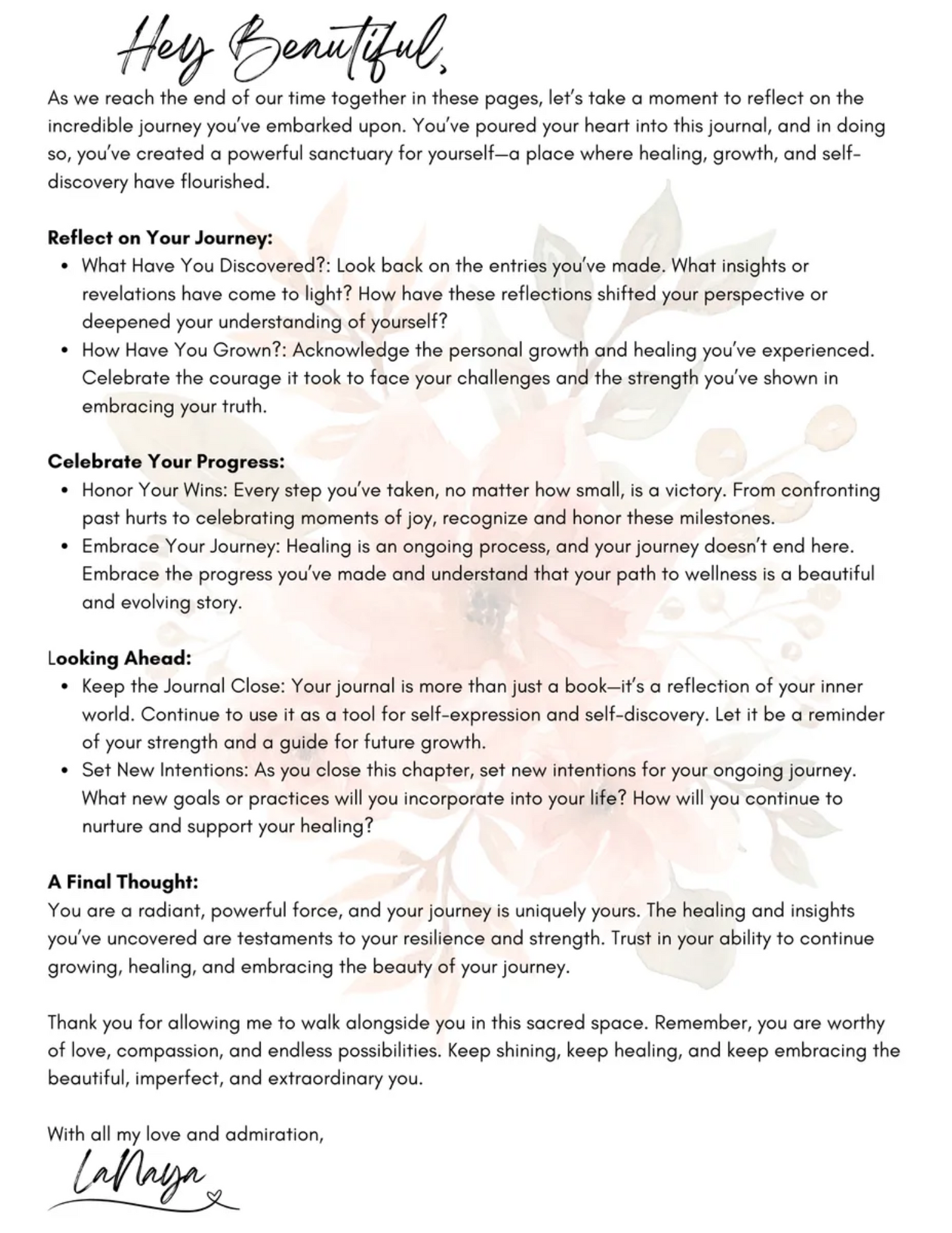 Black Girl Healing Journal