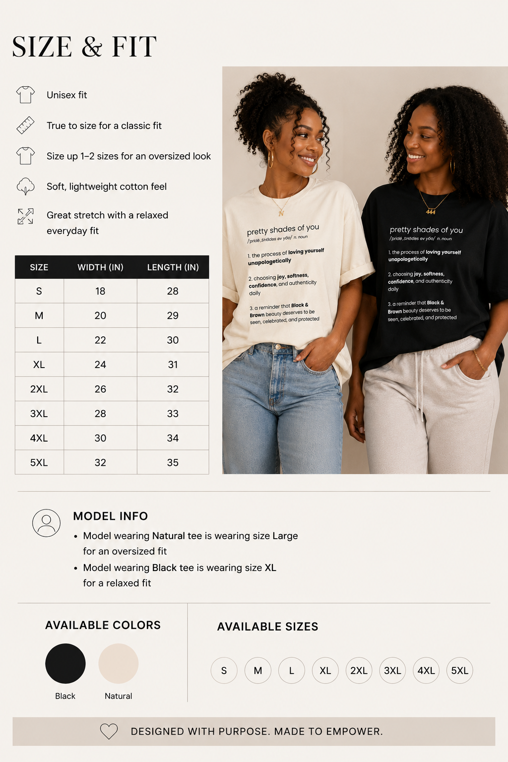 Pretty Shades of You Definition Tee