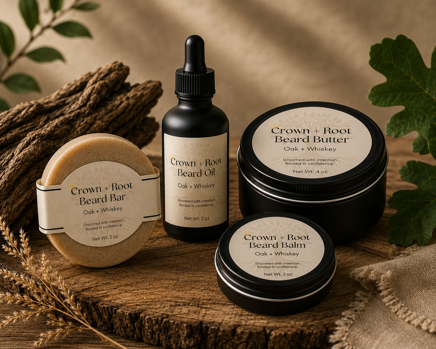 Crown + Root Beard Care