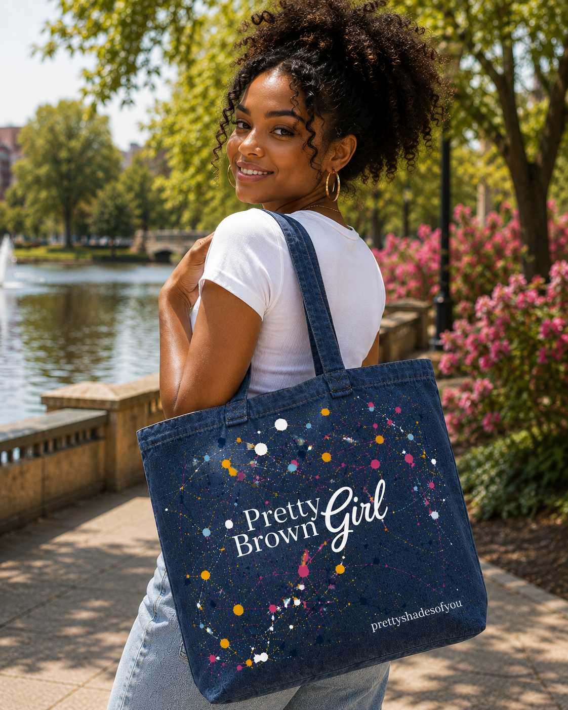 Pretty Brown Girl Tote Bag