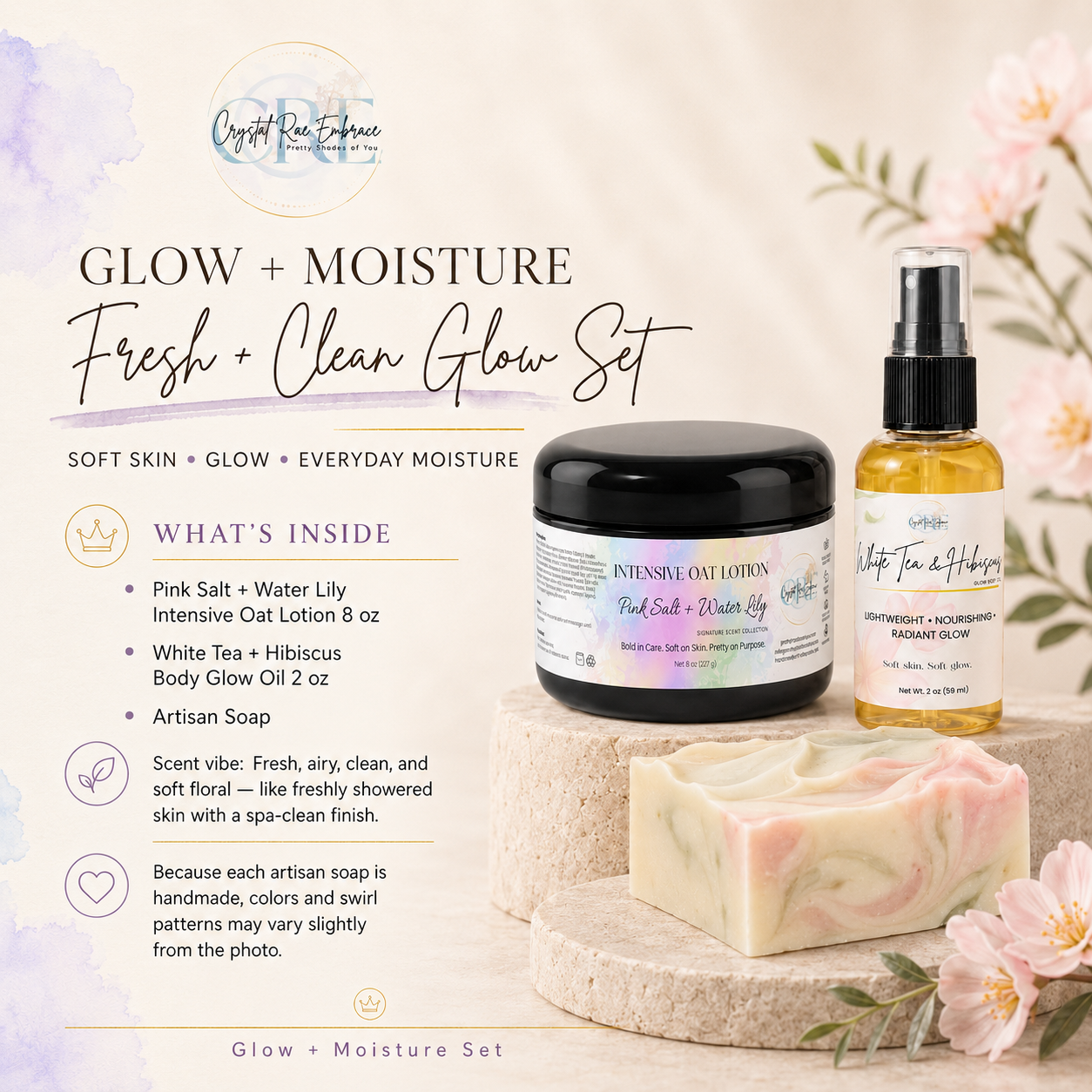 Glow + Moisture Set