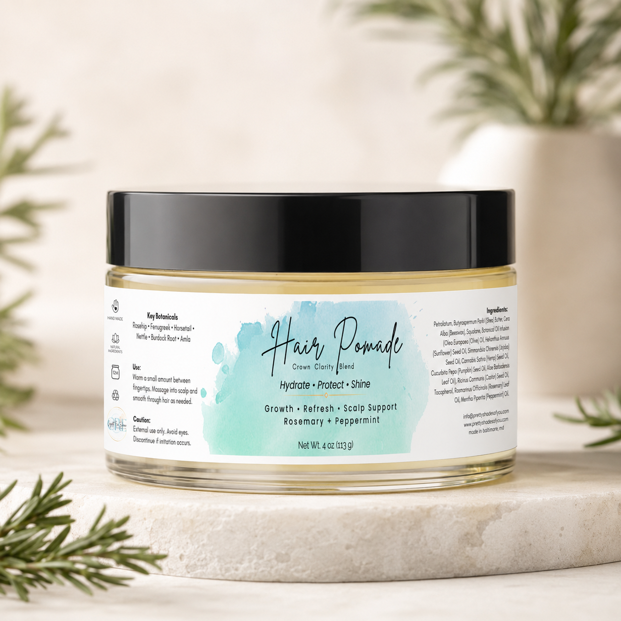Herbal Infused Hair Pomade