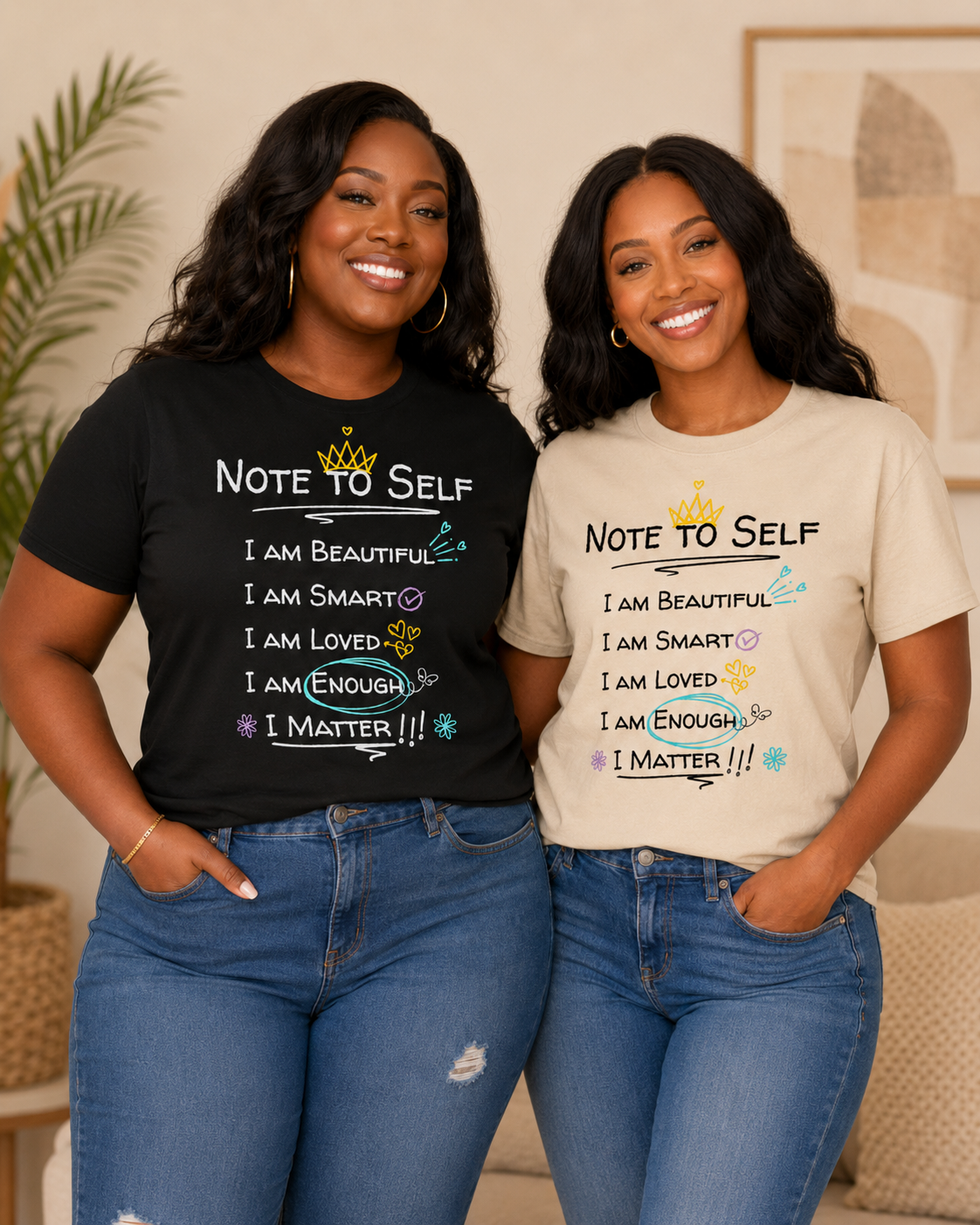 Note to Self Affirmation Tee