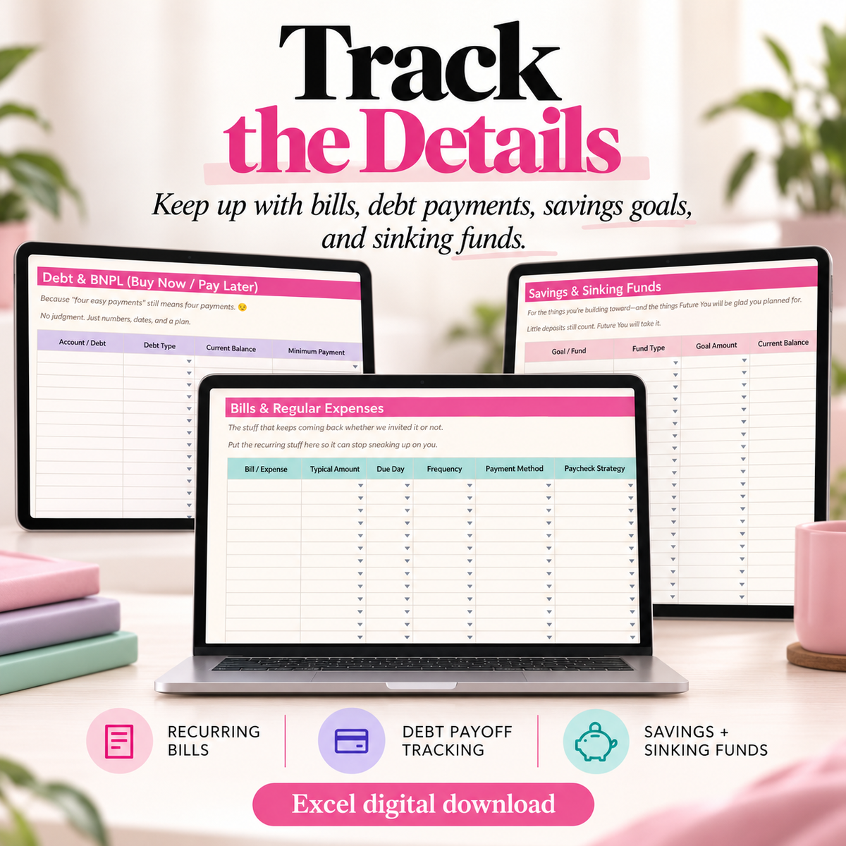 Plans, Plot Twists & Paychecks Excel paycheck dashboard preview